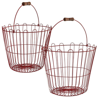 Hillside Baskets Set - Set of 2 Park Designs - The Fox Decor